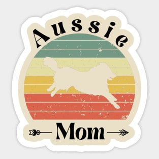 Aussie Dog Mom Sticker